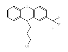 10-(3-氯丙基)-2-(三氟甲基)-10H-吩噻嗪结构式