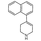 1,2,5,6-tetrahydro-4-(1-naphthalenyl)pyridine结构式