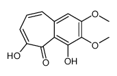 4,5-dihydroxy-2,3-dimethoxybenzo[7]annulen-6-one结构式