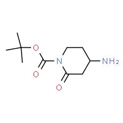 1-叔丁氧羰基-4-氨基哌啶-2-酮结构式