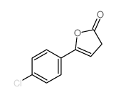 2(3H)-Furanone,5-(4-chlorophenyl)-结构式