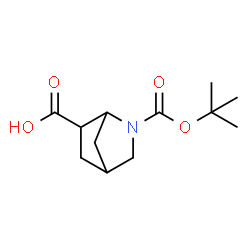 2-氮杂双环[2.2.1]庚烷-2,6-二羧酸2-叔丁酯结构式