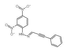 2,4-dinitro-N-(3-phenylprop-2-ynylideneamino)aniline结构式
