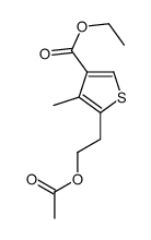 ETHYL 5-(2-ACETOXYETHYL)-4-METHYLTHIOPHENE-3-CARBOXYLATE Structure