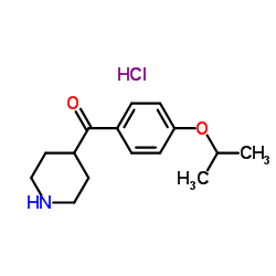 (4-Isopropoxyphenyl)(4-piperidinyl)methanone hydrochloride (1:1)结构式