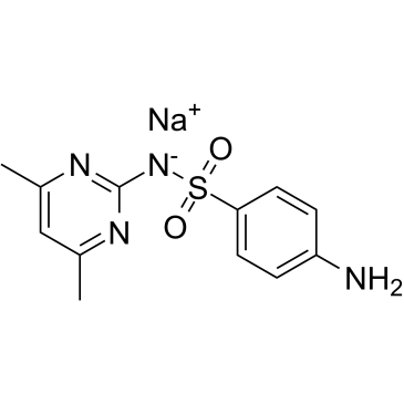 磺胺二甲异嘧啶钠结构式