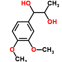 1-(3,4-二甲氧基苯基)丙烷-1,2-二醇结构式