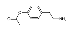 4-(2-aminoethyl)-phenyl acetate Structure