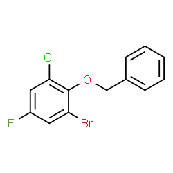 1-Benzyloxy-2-bromo-6-chloro-4-fluorobenzene Structure