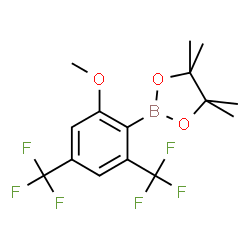 2-Methoxy-4,6-bis(trifluoromethyl)phenylboronic acid pinacol ester Structure
