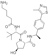 (S,R,S)-AHPC-Me-C4-NH2 Structure