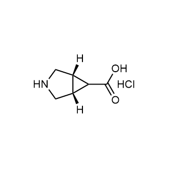 (1R,5S)-3-氮杂双环螺[3.1.0]己烷-6-羧酸盐酸盐结构式