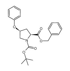 N-Boc-cis-4-phenoxy-L-proline benzyl ester Structure