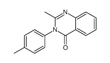 2-methyl-3-(4-methylphenyl)quinazolin-4-one Structure
