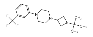 N-T-BUTYL-3-(4-(M-TRIFLUOROMETHYLPHENYL)PIPERAZINYL)AZETIDINE structure