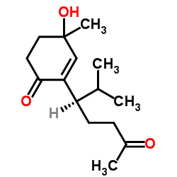 4-羟基-4-甲基-2-[(1R)-1-异丙基-4-氧代戊基]-2-环己烯-1-酮结构式