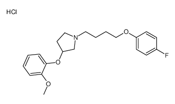 1-[4-(4-fluorophenoxy)butyl]-3-(2-methoxyphenoxy)pyrrolidine,hydrochloride Structure