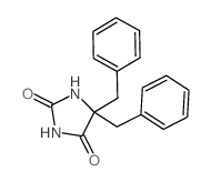 2,4-Imidazolidinedione,5,5-bis(phenylmethyl)- structure