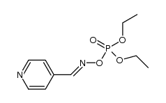 diethyl ((pyridin-4-ylmethylene)amino)oxyphosphonate结构式