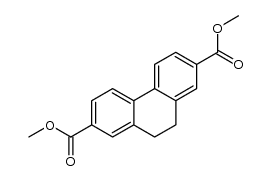 dimethyl 9,10-dihydrophenanthrene-2,7-dicarboxylate Structure