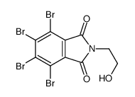4,5,6,7-tetrabromo-2-(2-hydroxyethyl)isoindole-1,3-dione结构式