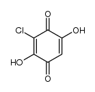 3-chloro-2,5-dihydroxy-[1,4]benzoquinone结构式