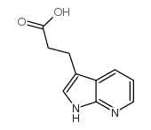 1H-吡咯并[2,3-B]吡啶-3-丙酸结构式