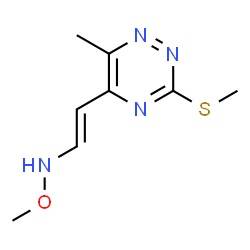 5-[2-(METHOXYAMINO)VINYL]-6-METHYL-3-(METHYLSULFANYL)-1,2,4-TRIAZINE Structure
