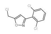 5-氯甲基-3-(2,6-二氯苯基)异噁唑结构式