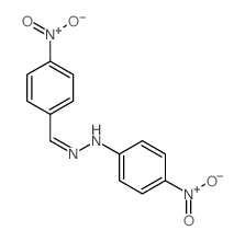 Benzaldehyde,4-nitro-, 2-(4-nitrophenyl)hydrazone结构式