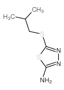 5-(硫代异丁基)-1,3,4-噻二唑-2-胺结构式