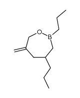 6-methylene-2,4-dipropyl-[1,2]oxaborepane结构式