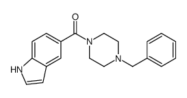 (4-benzylpiperazin-1-yl)-(1H-indol-5-yl)methanone Structure