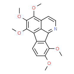 4,5,6,9,10-Pentamethoxyindeno[1,2,3-ij]isoquinoline结构式