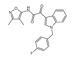 N-(3,4-Dimethylisoxazol-5-yl)-2-[1-(4-fluorobenzyl)-1H-indol-3-yl]-2-oxoacetamide Structure