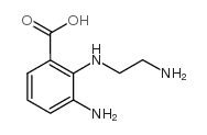 3-氨基-2-[(2-氨基乙基)氨基]苯甲酸结构式