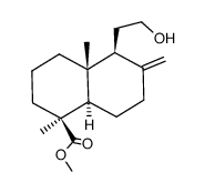 methyl 12-hydroxy-13,14,15,16-tetranorlabd-8(17)-en-19-oate Structure