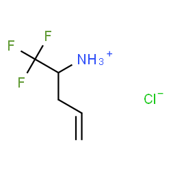 1,1,1-三氟戊-4-烯-2-胺盐酸盐结构式