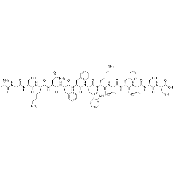 Somatostatin-14 (reduced) Structure
