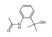 2-(2-acetylamino-phenyl)-propan-2-ol结构式