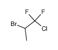 2-bromo-1-chloro-1,1-difluoro-propane结构式