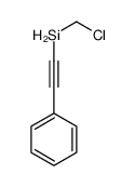 chloromethyl(2-phenylethynyl)silane Structure