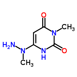 6-[amino(methyl)amino]-3-methyl-1H-pyrimidine-2,4-dione结构式