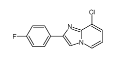 8-chloro-2-(4-fluorophenyl)imidazo[1,2-a]pyridine结构式