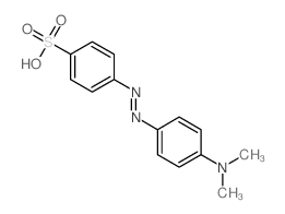 Benzenesulfonic acid,4-[2-[4-(dimethylamino)phenyl]diazenyl]- Structure