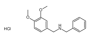 N-[(3,4-dimethoxyphenyl)methyl]-1-phenylmethanamine,hydrochloride Structure