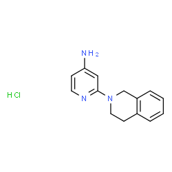 2-(1,2,3,4-Tetrahydroisoquinolin-2-yl)pyridin-4-amine hydrochloride structure