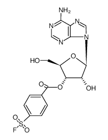 O3'-(4-fluorosulfonyl-benzoyl)-adenosine Structure