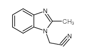 (9ci)-2-甲基-1H-苯并咪唑-1-乙腈结构式