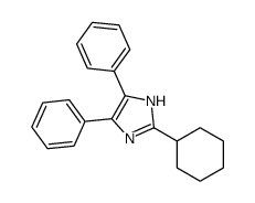 2-cyclohexyl-4,5-diphenyl-1H-imidazole结构式